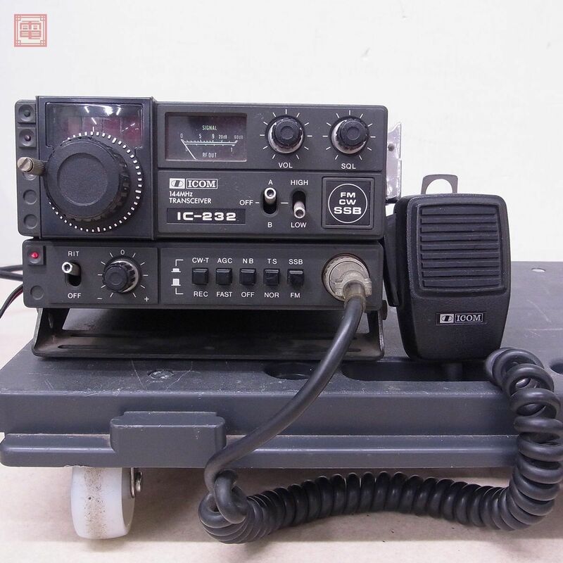 ★アイコム VHF TRANSCEIVER IC-232 144MHz トランシーバー ICOM 通電のみ確認 ジャンク【20