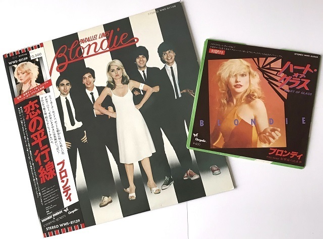 【ブロンディ】LP 恋の平行線（Parallel Lines）+ EP ハート・オブ・グラス（Heart of Glass）blondie 　ライナー・帯付き　ワンオーナー