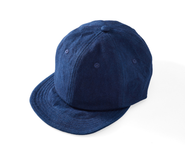 藍染め 13oz 綿&麻 野球帽 ベースボールキャップ ハットメンズ ユニセックス レトロ コットン100% 濃紺