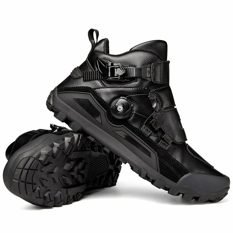 新品 オートバイ用 ライディングシューズ メンズ バイクシューズ バイク用 スニーカー 靴 耐衝撃 通気性 耐磨耗性 滑り止め 黒 25cm