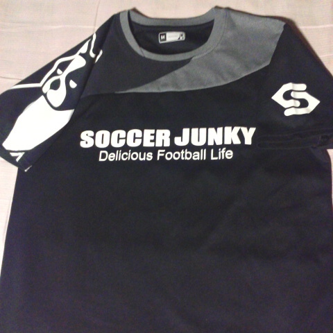 Soccer Junky サッカージャンキー プラクティス シャツ ブラック クラウディオ パンディアーニ サッカー フットサル 練習着 移動着