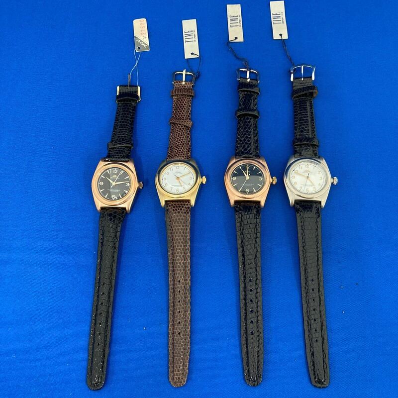 567◆TIME CORPORATION アンティーク腕時計 LATINO 自動巻-AUTOMATIC ジャンク 4本まとめ売り