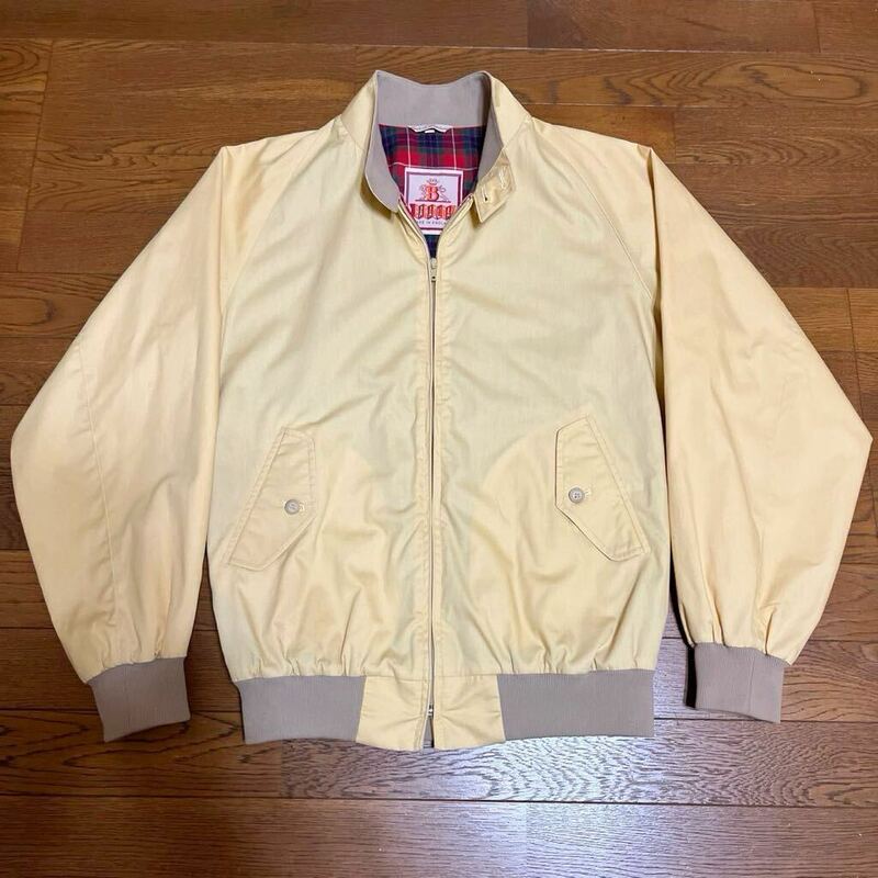 80s 英国製 バラクータ BARACUTA Ｇ9 40コットン ジップ ジャケット ブルゾン ハリントンジャケット クリーム ヴィンテージ OPTI 04