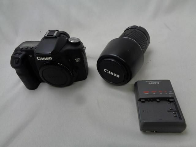 【同梱可】中古品 家電 カメラ CANON EOS 50D ボディ レンズ EFS 55-250ｍｍ グッズセット