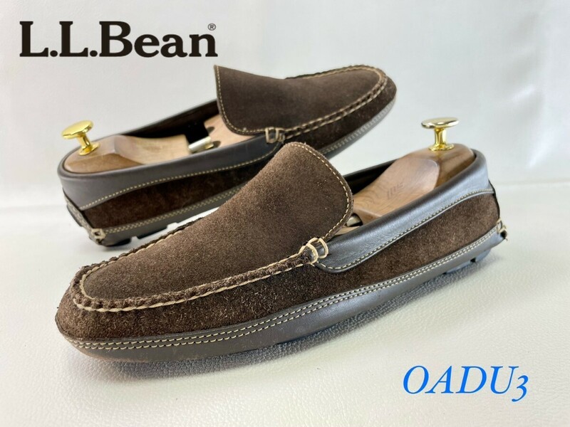 名機降臨！定16500円！復刻アーカイブスリッポン！最上位コンビレザー！L.L.Bean【OADU3】スリッポン/ドライビングシューズ！25.5cm相当