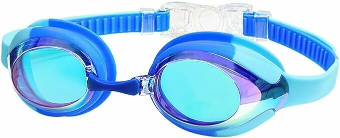 ゴーグル 水泳 子供用 スイミングゴーグル 水中メガネ（2-12歳適用 ） 180℃視野 UVカット 曇り防止 水漏れ防止 抗菌素材 EE0084
