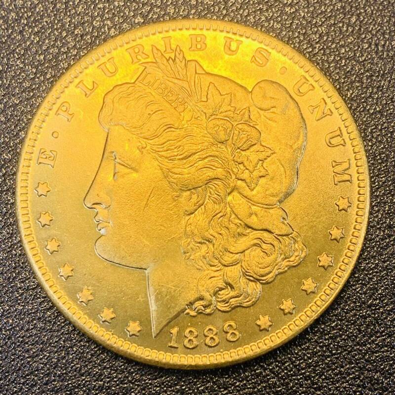 金貨　古銭　アメリカ　1888年　自由の女神　リバティ　エ・プルリブス・ウヌム 合衆爲一　イーグル　ドル　大型　コイン　硬貨