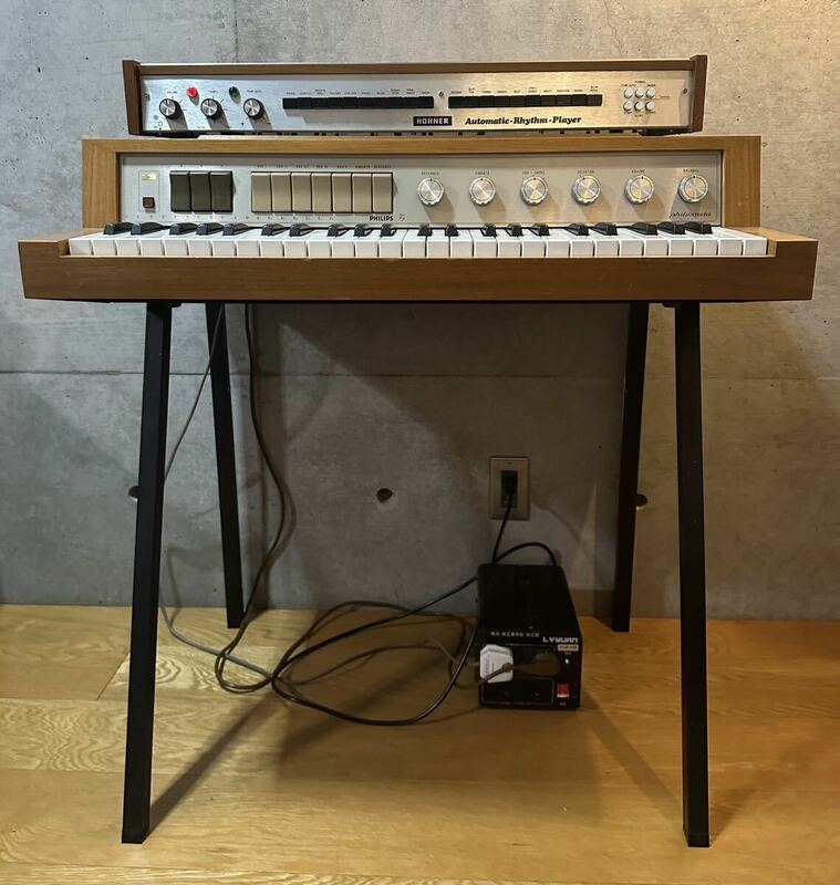 Philips Philicorda オルガン HAMMOND Roland シンセサイザー dtm daw 60年代　GM752 HOHNER automatic rhythm player とセット