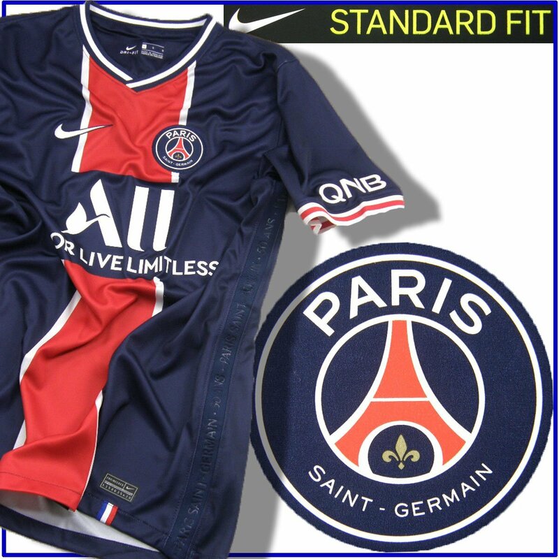 新品 パリサンジェルマン × ナイキ 【50周年記念】PSG Paris Saint-Germain ★NIKE 343033 ホーム ユニフォーム レプリカ M