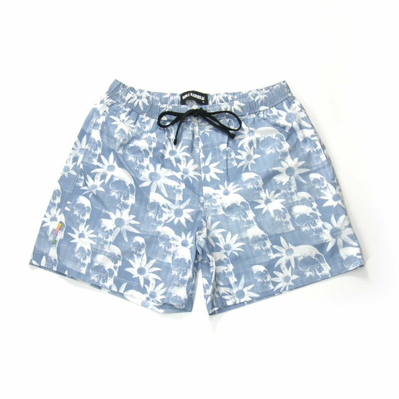 新品 DOUBLE RAINBOUU / NIGHT SWIM SHORT / 水陸両用 / スカル / ボタニカル / フラワー / ショーツ / パンツ ★353189 ダブルレインボー