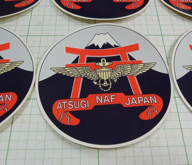 米軍 厚木基地ATSUGI　NAF　JAPAN　ステッカー８枚昭和レトロ
