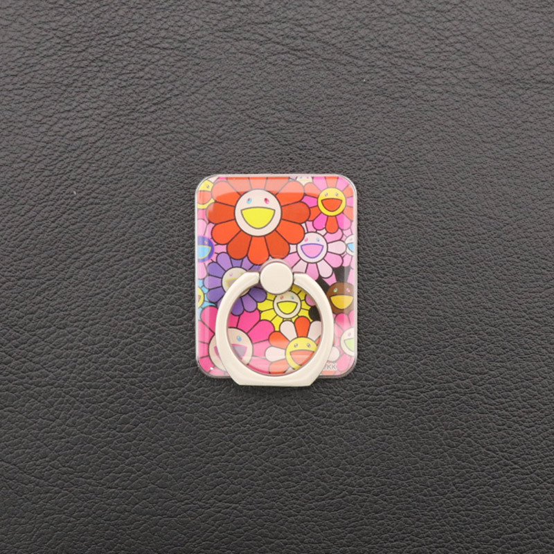 ★ 【中古】【未使用品】 カイカイキキ【Kaikai Kiki】 Tonari no Zingaro/Flower Smartphone Ring/RED/スマホリング/村上隆