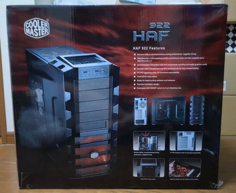 送料込み：中古(電源スイッチに難？)★HAF 922 / RC-922M-KKN1-GP★COOLER MASTER / クーラーマスター★ハイエンド向けの幅広い需要に対応