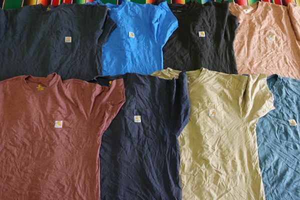 PICK-TSCA/LXL カーハート Carhartt ワンポイント Tシャツ プレーン￥1～US古着卸大量セット業者まとめ売り