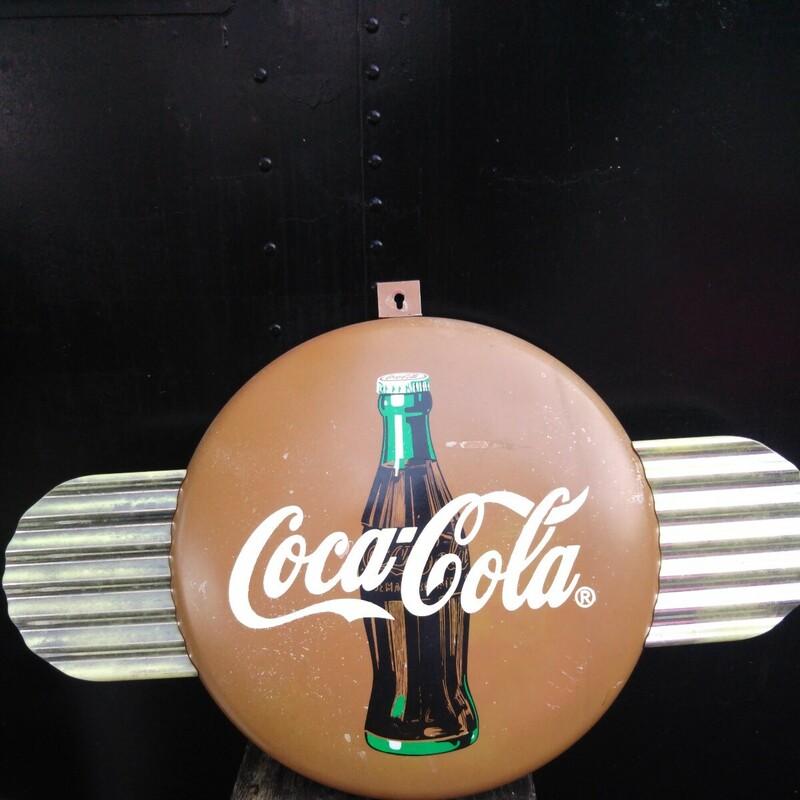 ビンテージ コカコーラ 看板 ホーロー看板 Coca-Cola コーラ 丸型看板