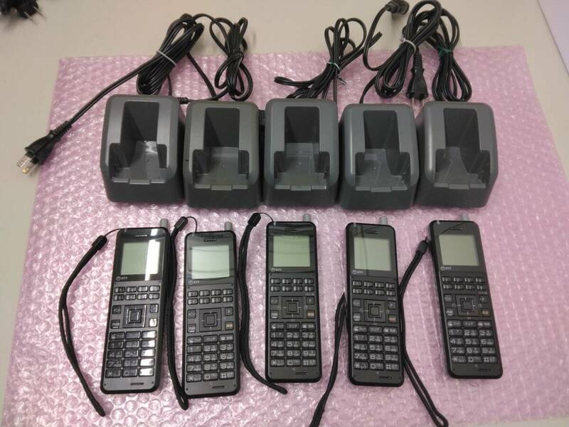 【5台セット】 A1-DCL-PS-(1)(K)　　マルチゾーン デジタルコードレス電話機　初期化済み