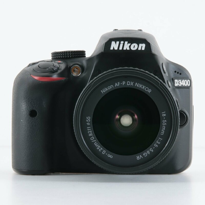 1円～ Nikon ニコン デジタル一眼カメラ D3400　/　AF-P 18-55mm 3.5-5.6G VR　【電源ONのみ確認】