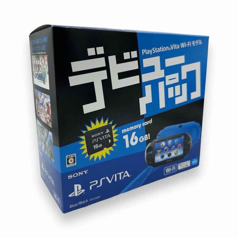 ほぼ新品 SONY PSVITA 本体 PCH-2000 ブルー/ブラック デビューパック PlayStation Vita 動作確認済み