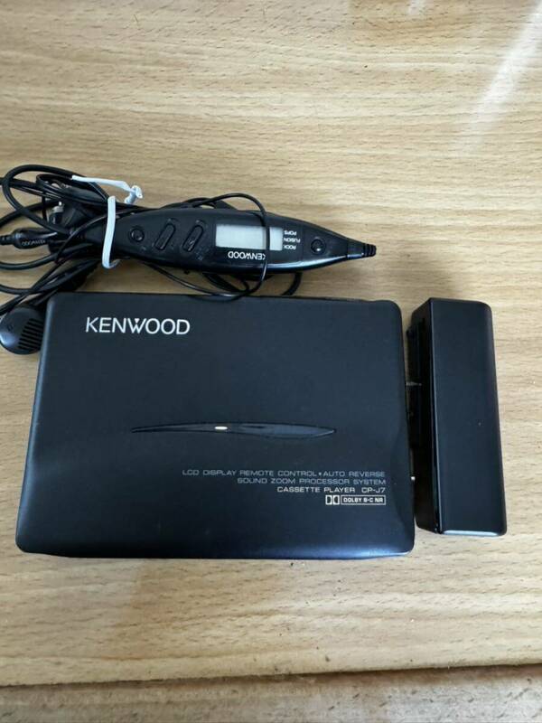 KENWOOD ケンウッド　CP-J7 ジャンク品　ポータブルカセットプレーヤー イヤホン 説明書あり