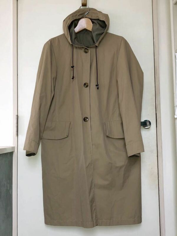 MaxMara Rainwear リバーシブルレインコート　ベージュ／グレー　サイズ42