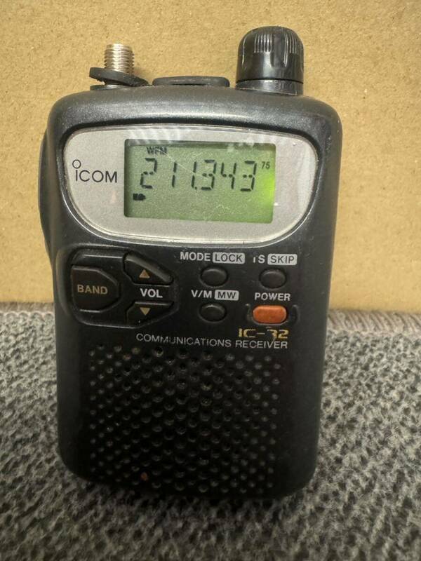 icom IC-R2 無線機 レシーバー ハンディ 通電、調整、音出る確認のみ、その他未確認ジャンク品部品取り