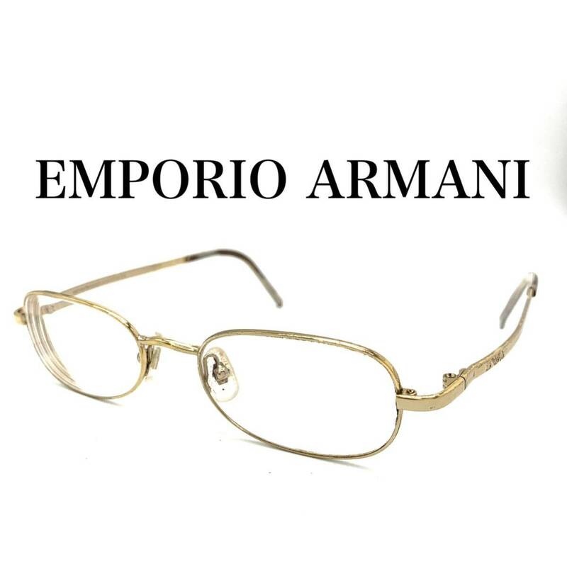 EMPORIO ARMANI エンポリオアルマーニ メガネフレーム 度入り レンズ ジャンク YBX116