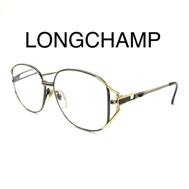LONGCHAMP ロンシャン メガネフレーム 度入り 眼鏡 アイウェア ジャンク YBX129