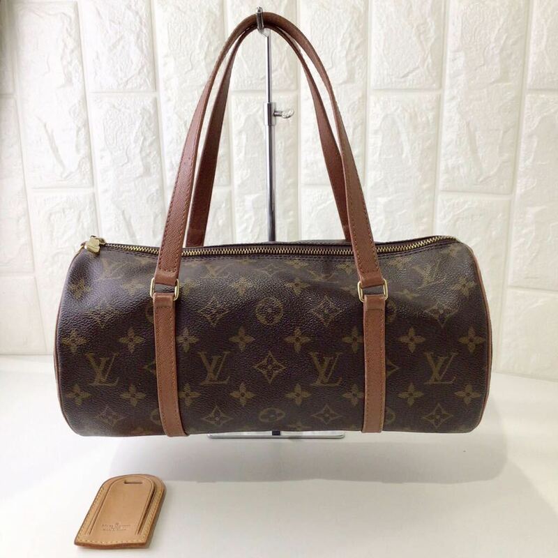 ♪ ルイヴィトン ハンドバッグ パピヨン30 モノグラム LOUIS VUITTON 筒型 バッグ ブラウン系 シリアル M00944 ブランド かばん ナ2-7