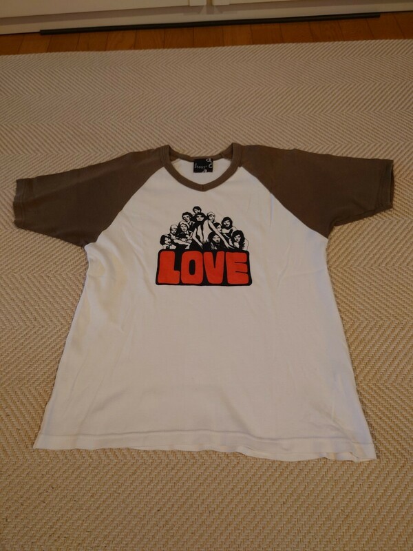 古着 ヴィンテージ 半袖Tシャツヒステリックグラマー似LOVE プリントdetour 白ラグラン