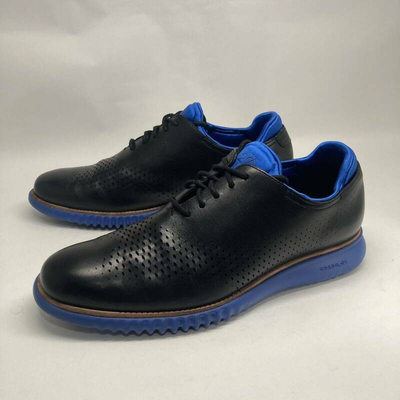 即決!定番! COLE HAAN ZEROGRAND 黒 青 サイズ 9.5 C23992 / コールハーン ゼログランド