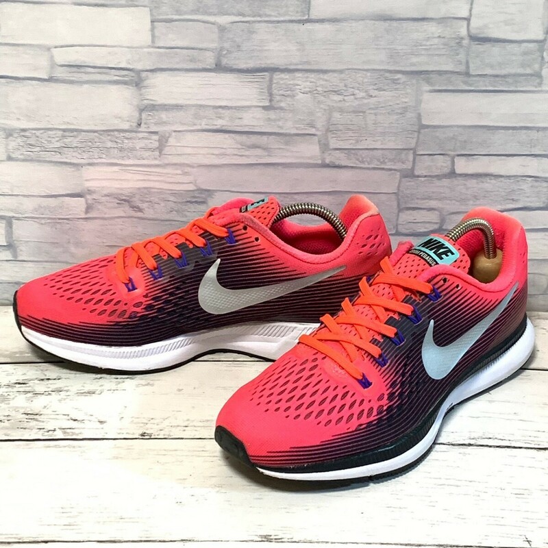 R6083bL NIKE AIR ZOOM PEGASUS 34 ナイキ エアズームペガサス34 コーラルピンク 24.5cm ランニングシューズ レディース 880560-604