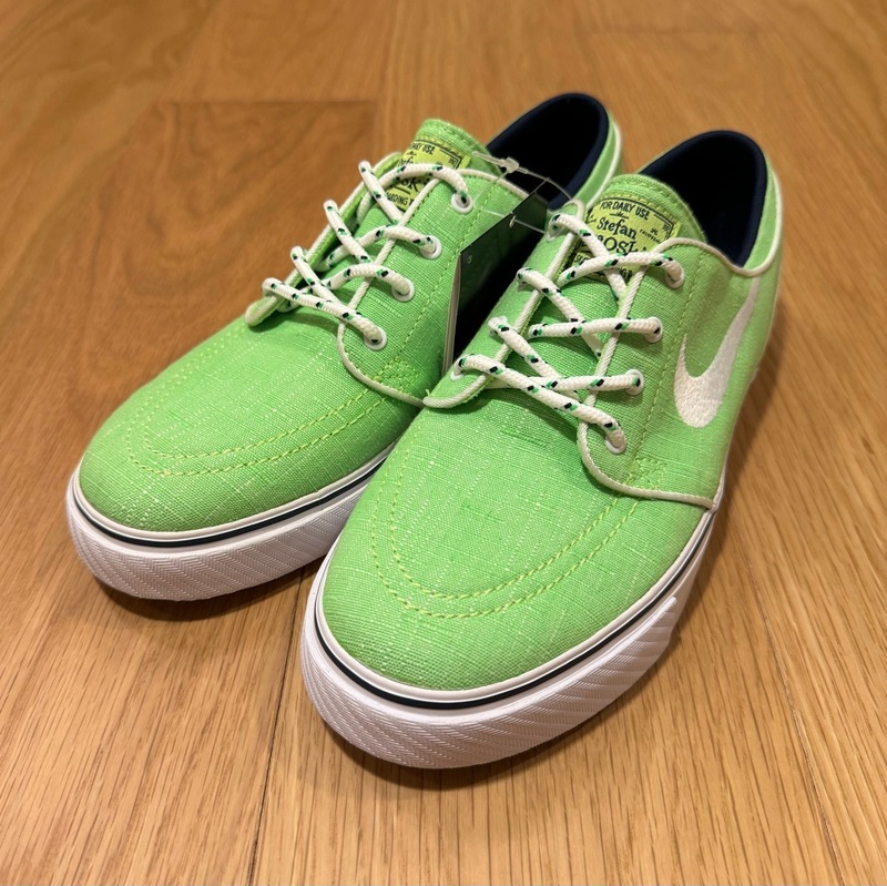 新品 STEFAN JANOSKI GS 25.0cm ステファン ジャノスキー キャンバス LIME GREEN