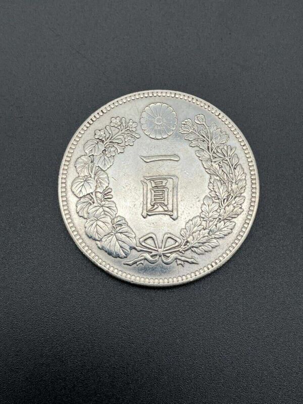 新一圓銀貨 大型 大正三年 大日本 古銭 約37.92㎜ 約26.94g コレクション