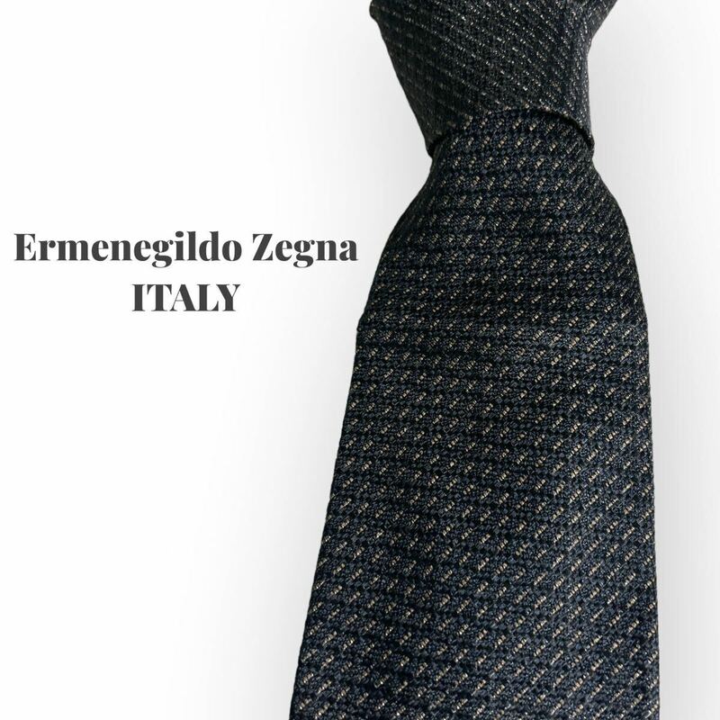 未使用 Ermenegildo Zegna エルメネジルドゼニア　ブランドネクタイ ネクタイ　イタリア製　ITALY シルク