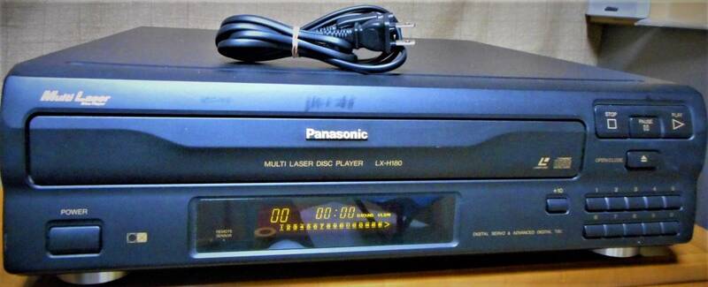 【美品】Panasonic パナソニック LDプレーヤー LX-H180 整備動作品 マルチレーザーディスクプレーヤー ※管理AL650ga