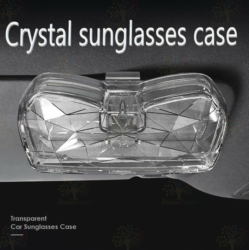クリスタル サングラスケース クリップ ホルダー カー用品 カード収納 ポケット 眼鏡 サングラス 収納ケース