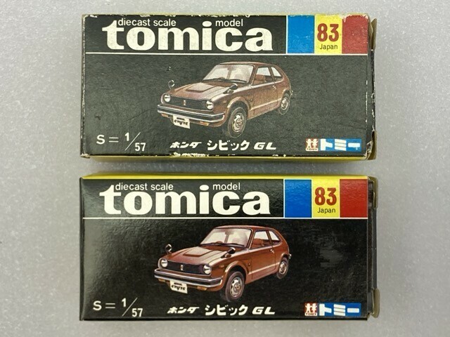 トミー 1/57 トミカ ホンダ シビック GL 83 日本製 黒箱 まとめて ※まとめて取引・同梱不可 [28-1715]