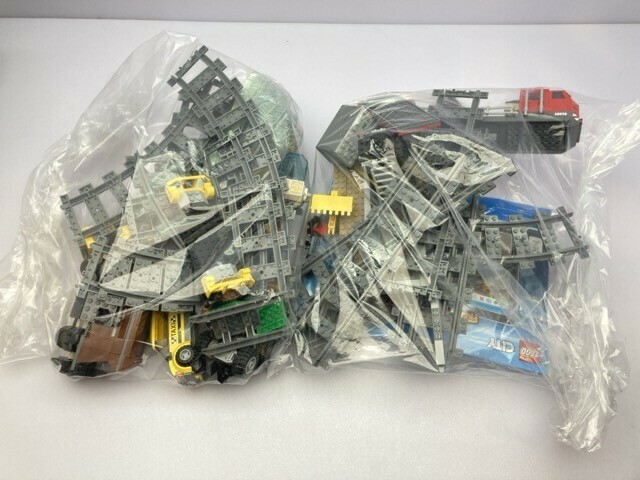 LEGO 60098 パワフル貨物列車 組済み /ジャンク ※まとめて取引・同梱不可 [40-1729]