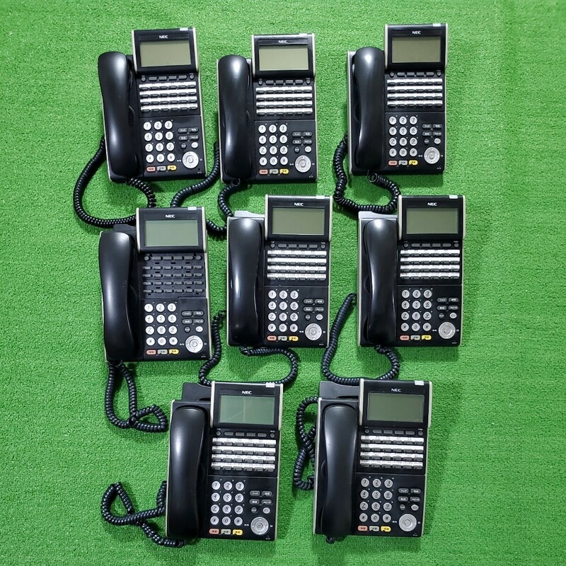 NEC ビジネスフォン DT300 DTL-24D-1D まとめ売り 8台 ブラック 電話機 デジタル
