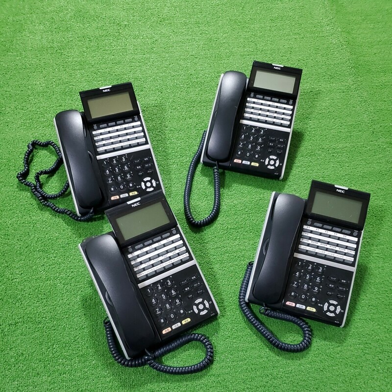 NEC ビジネスフォン DT400 DTZ-24D-2D まとめ売り 4台 ブラック 電話機 デジタル