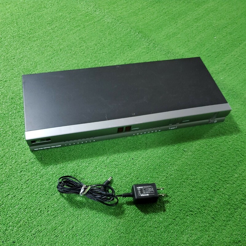 RATOC ラトックシステム パソコン自動切替器 OSD KVM SWITCH REX-1620R 通電確認済み 1Uラックマウント型モデル(PC16台用)