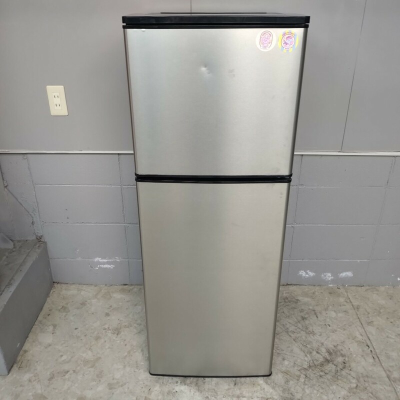 アズマ 電気冷凍冷蔵庫 2ドア MR-ST136A 動作確認済み メンテナンス済み 136L シルバー 引き取り可能 冷蔵庫 2020年製