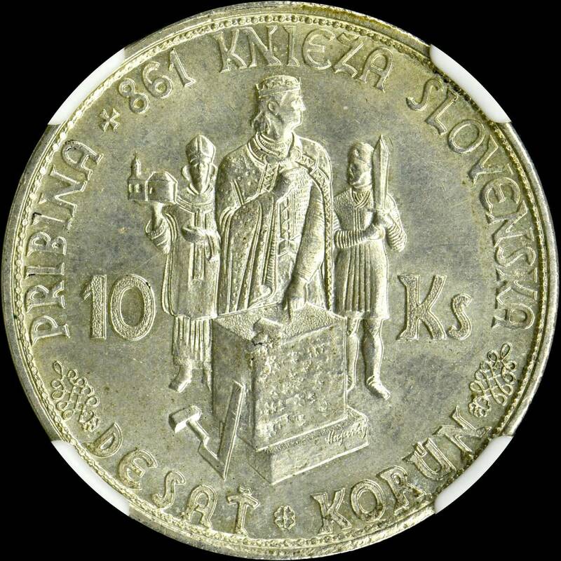 ★金終 【NGC MS63】1944 スロバキア S10K銀貨 未使用 //世界コイン 古銭 貨幣 硬貨 銀貨 金貨 銅貨【決済期限火曜日】