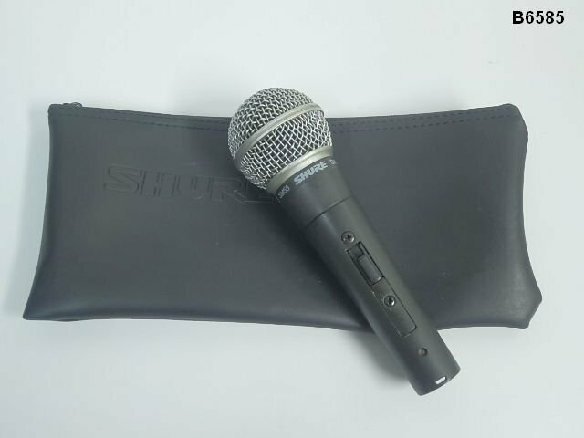 B6585S SHURE ダイナミックマイク SM58 ケース付き 音出し確認