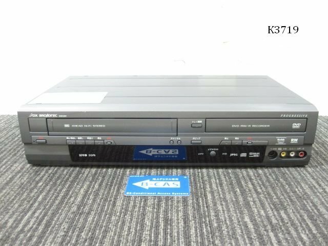 K3719M DXアンテナ DXR160V VHS/DVDレコーダー 通電OK ジャンク