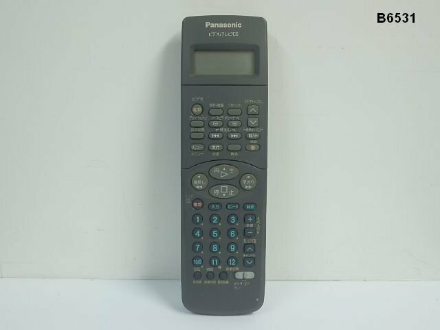 B6531R Panasonic ビデオ用リモコン VEQ2318 赤外線発光確認 清掃済