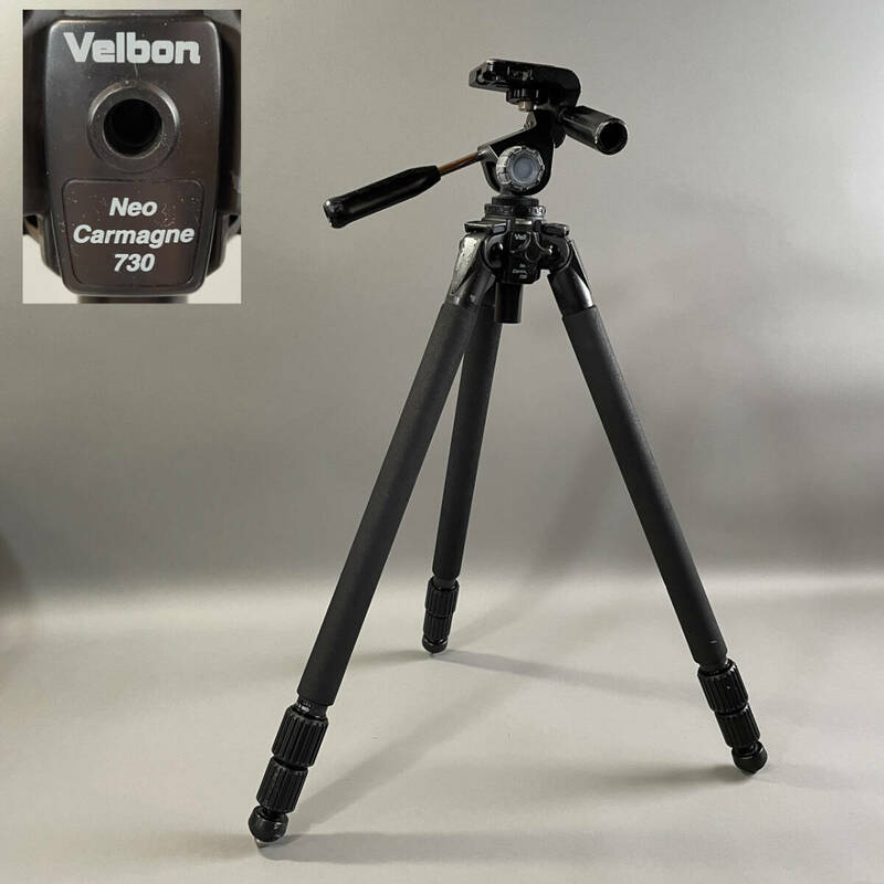 MS1133 Velbon ベルボン Neo Carmagne 730 ネオ・カルマーニュ カーボン三脚 3段 大型 ＋ 雲台 SLIK製 (検)カメラ 周辺機器 撮影 