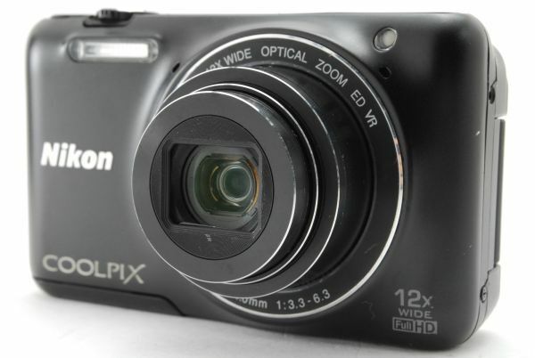ニコン Nikon COOLPIX S6600 ブラック 新品バッテリー付 《 自撮りができるコンデジ 》　R0502424-240525