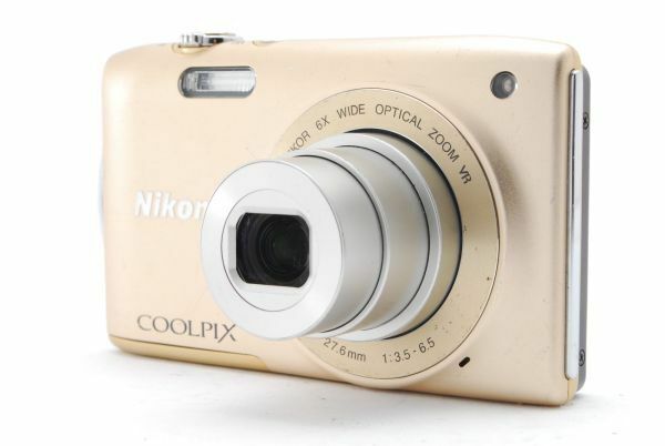 ニコン Nikon COOLPIX S3300 スイートゴールド CCD搭載オールドコンデジ 《 新品SDカード＆スマホ転送ケーブル付 》　R0503131-240532