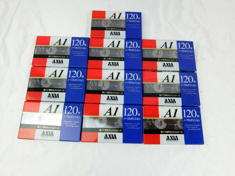 AXIA カセットテープ A1 120分 10本 未使用 